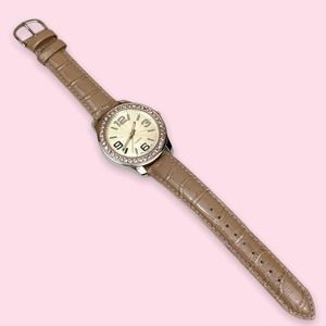 NWOB Birthstone Gemini Analog Leather Watch